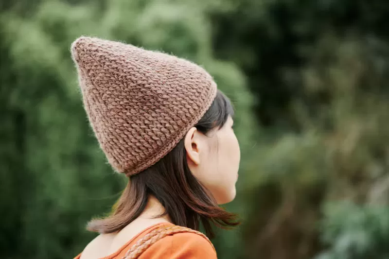顏色｜摩卡棕 材質｜羊毛100% 製造｜手工編織 made in Taiwan 頭圍｜ 54~58 cm